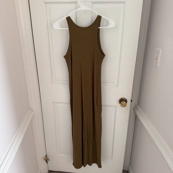 Buck Mason Surplus Rib Tank Dress in Arbor Green (S) - Picture 6 of 8